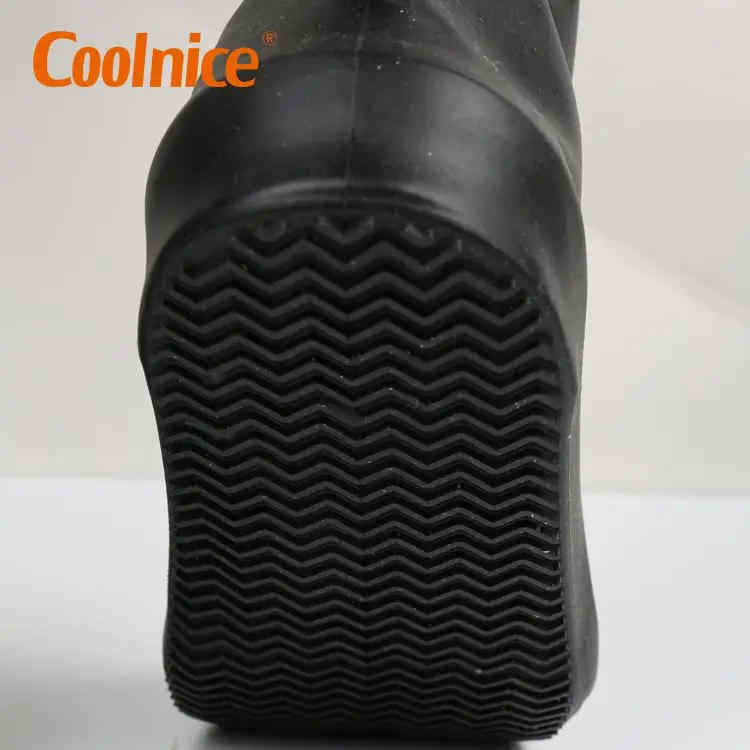 Coolnice fashion design accept customized waterproof rain long  silicone shoe cover
