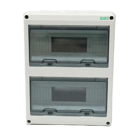 ABS IP65 Waterproof Power Electric Distribution Box HT- 24 Ways Solar Plastic Box MCB SPD Fuse Connecting Box