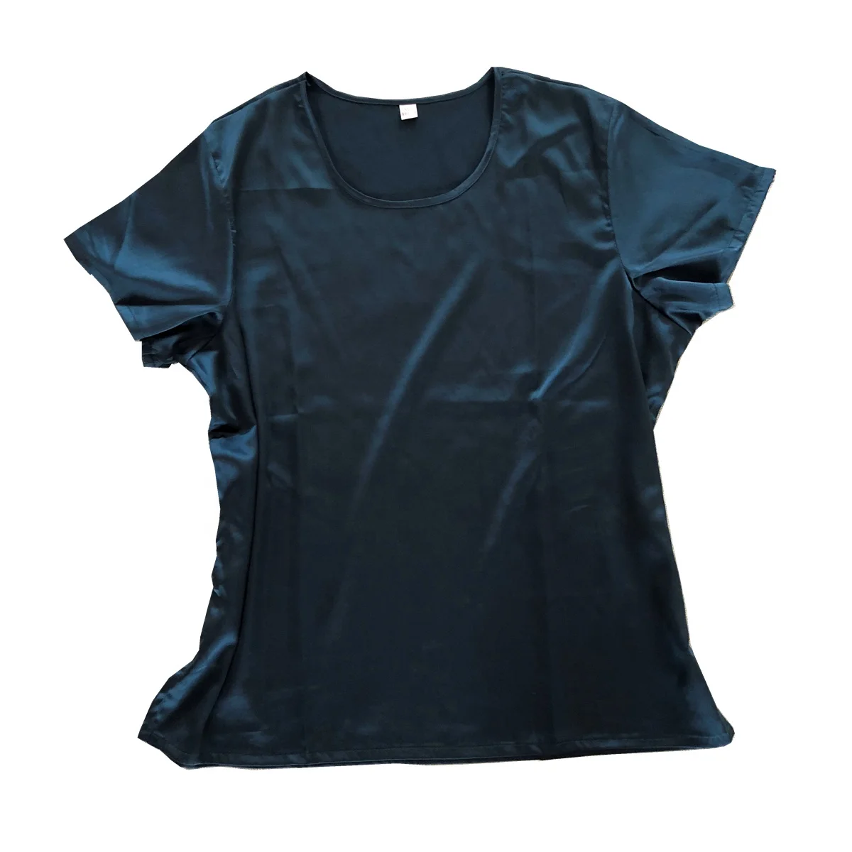 100% silk Blouse women short sleeve pure silk clothing for summer