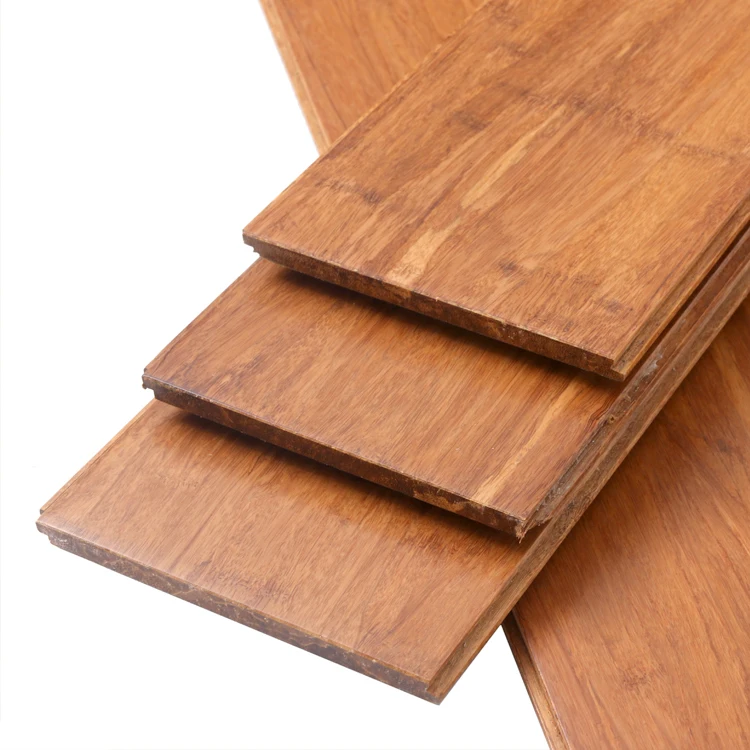 Factory Eco-friendly Materials 100%BAMBOO Carbonized Woven Bamboo Flooring Wood UV Coating  Natural Color