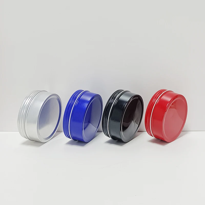 30ml Aluminum Tin Jars Cosmetic Sample Metal Tins Empty Container Bulk Round Pot Screw Cap Lid Small Ounce for Candle Lip Balm