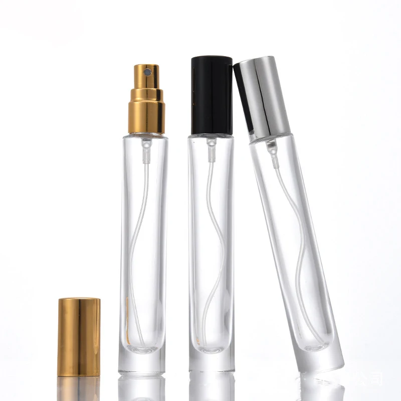 Homay  mini glass tube 5ml 8ml 10ml 15ml clear perfume spray glass bottle with  sprayer pump
