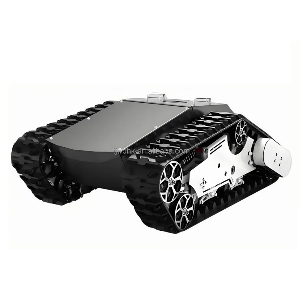 High Quality Customized Width Tracked Robot Stair Climber Rubber tank Chassis