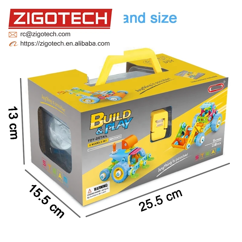 
118pcs take apart toy DIY building creative assemble set education engineering and creative stem gift play set toys for kids 