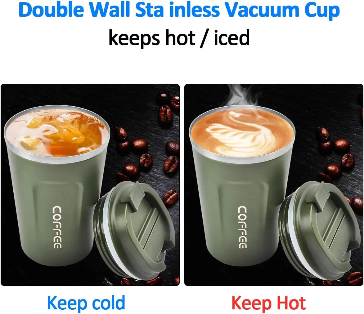 New Product Ideas 380ml vacuum cup double walled stainless steel cup for coffee