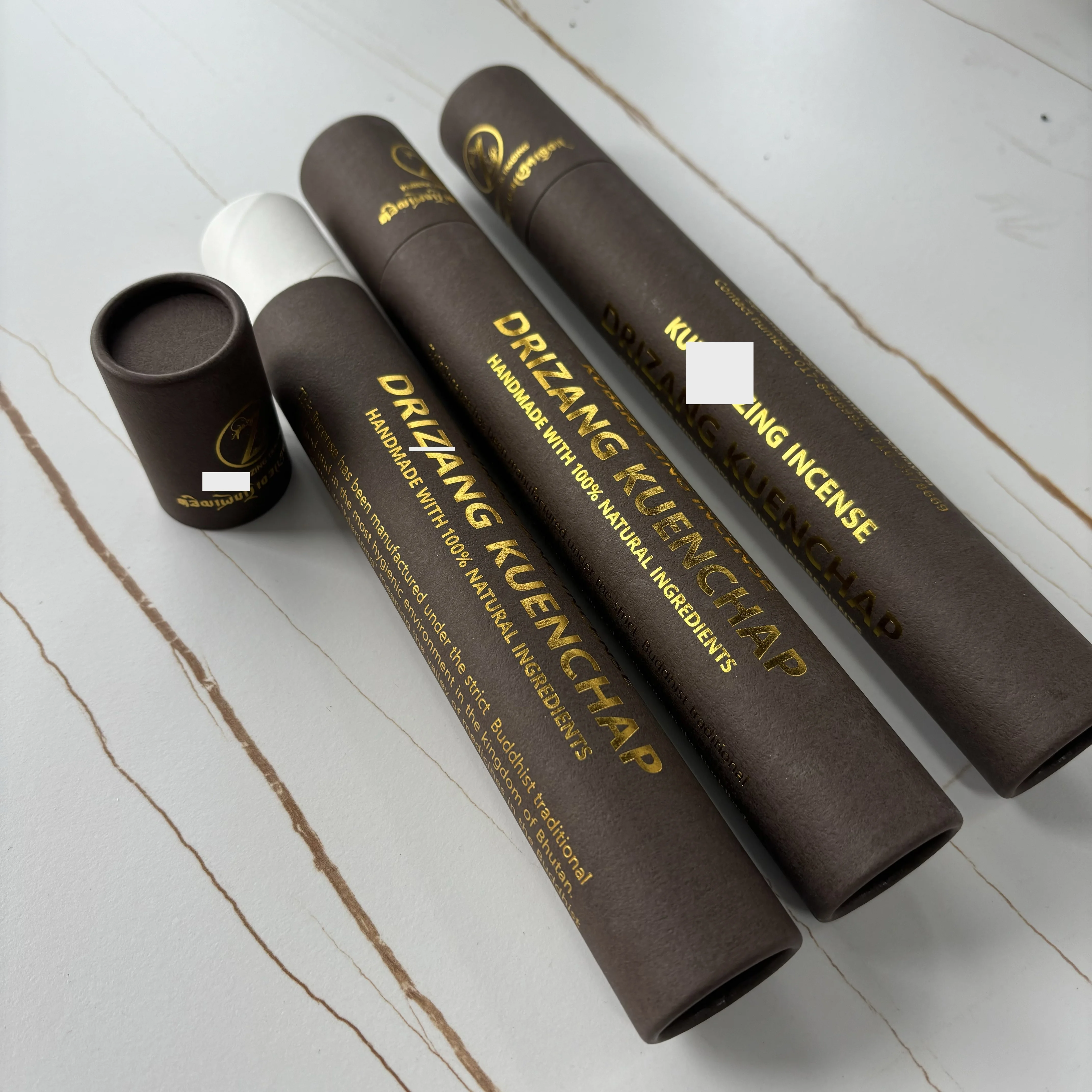 biodegradable paper tube incense stick packaging box