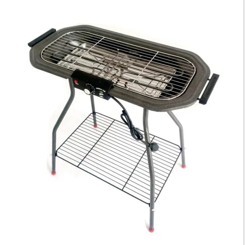 Wholesale Portable Electric BBQ Grill Adjustable Height Folding Iron Smokeless Indoor Cooking Electric Grills Griddles