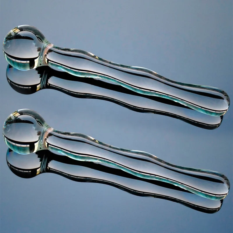35mm glass dildo  penis anal beads ball butt plug crystal artificial  masturbation adult sex toy for women men