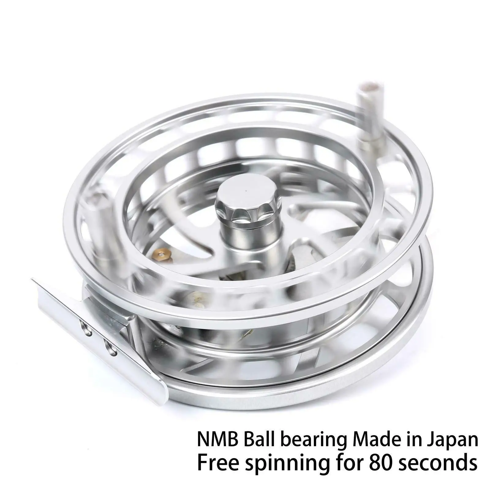 Machine cut CNC center pin floating fly fishing reel