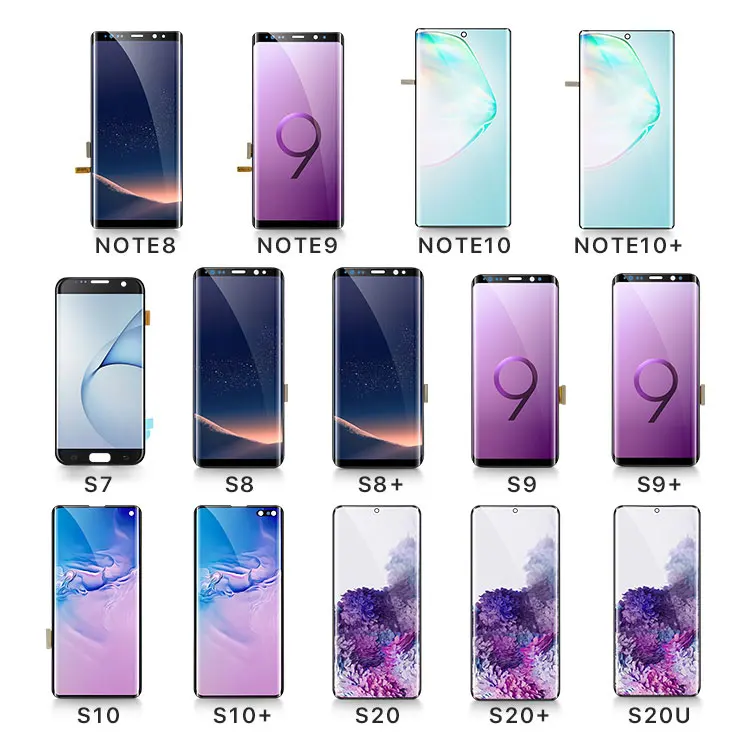 ЖК-экран для Galaxy s10 s20 s7 s8 s9 Plus Amoled дисплей для Samsung