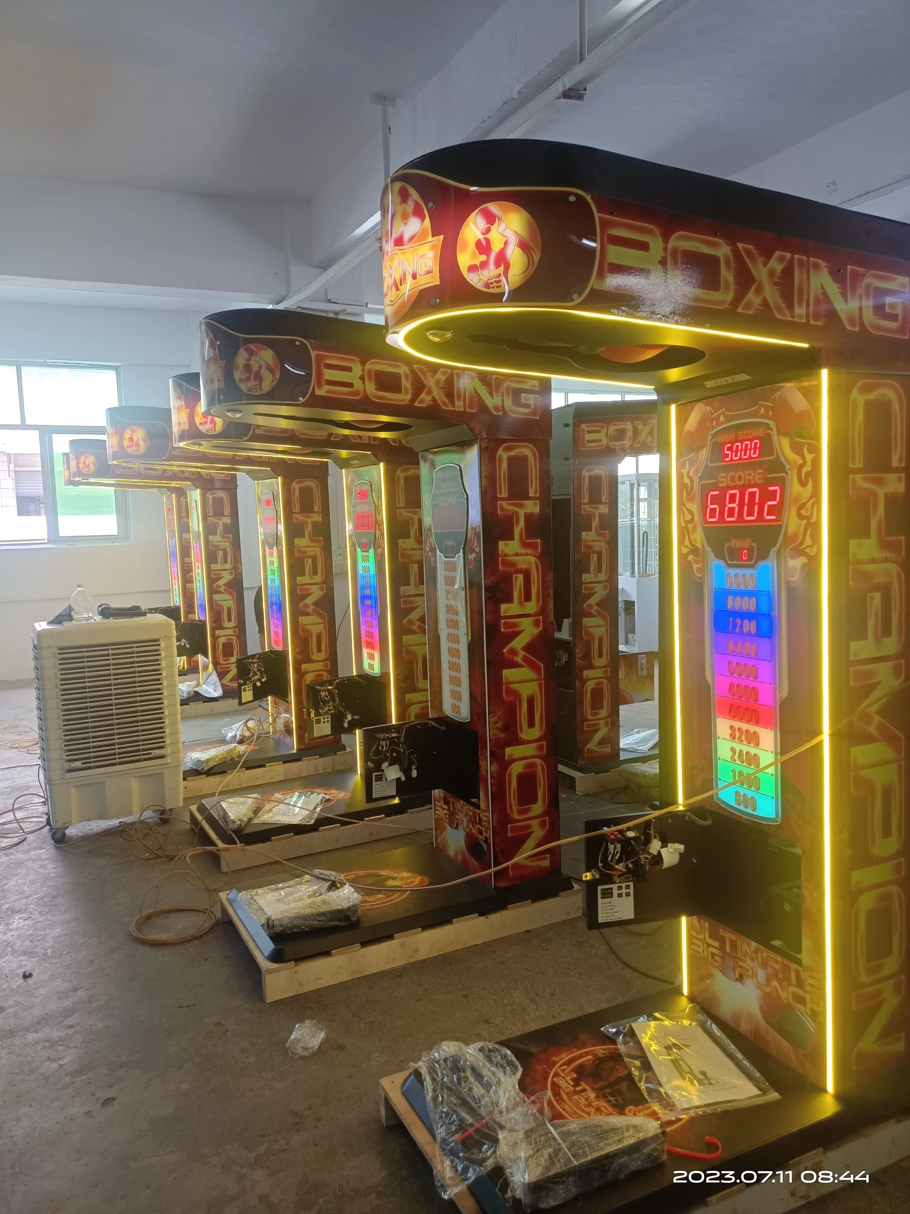 Hot Sale Sport Arcade Interactive Redemption Boxing Punch Measure Machine Coin Operated Punching Bag Boxing Game Machine