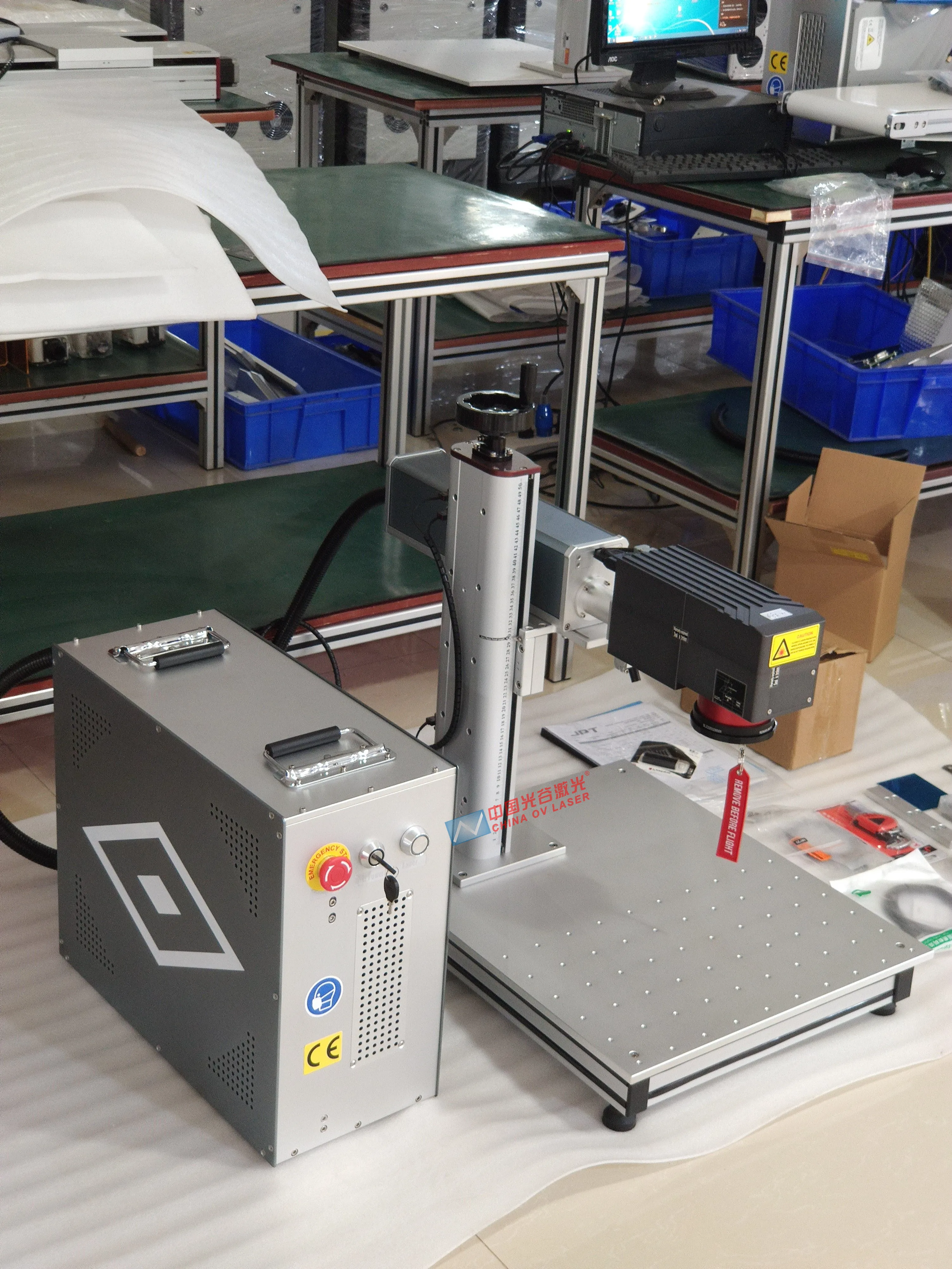 Feeltek JCZ Dynamic Focusing 100w 3d Fiber Laser Mopa Metal Deep Engraving Machine with D80 125 160 Rotary