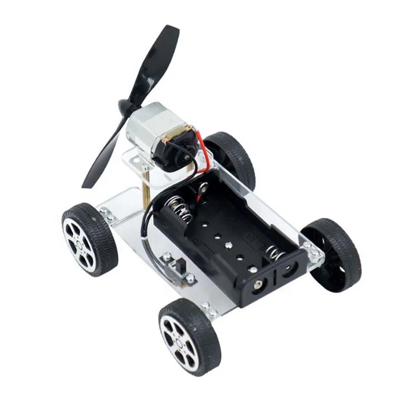 Wind Power Car DIY Electronic Kit Technology Science Toys Baby Child Educational DIY Wind-powered Intellectual Auto Motor Robot
