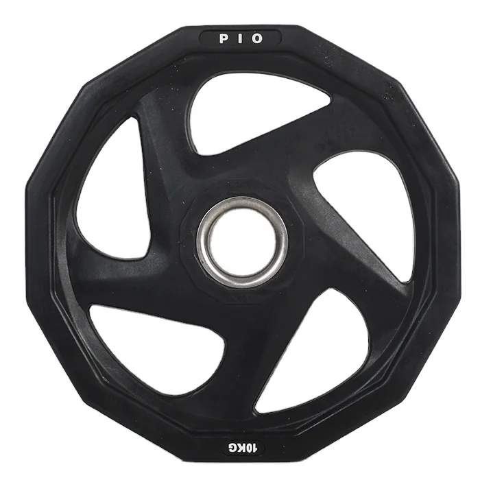 IRON BULL Hot Sale  5 Grips Rubber Weight Plate for Gym Plates Weight Set