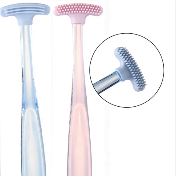 Горячая Распродажа, мягкая силиконовая щетка QY для чистки поверхности языка, щетка для чистки полости рта, скребок для языка, очиститель