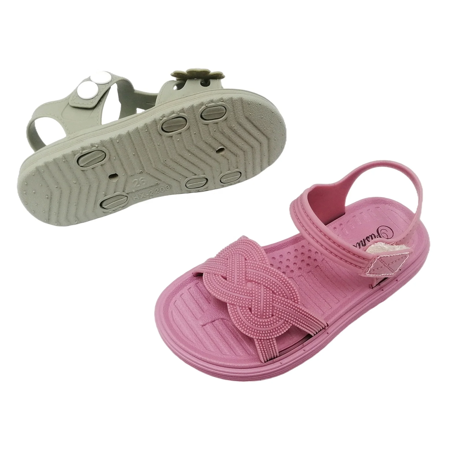 Cute Summer Girls Sandals Kids Flat Thong Sandals Back Strap Little Girl Children Shoes