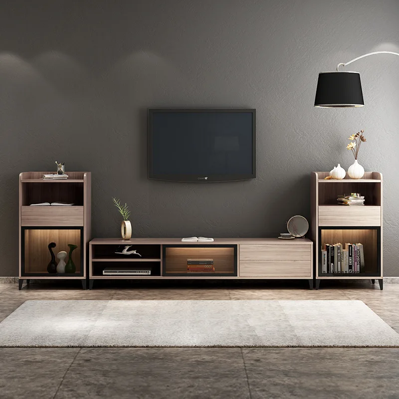 Modern Design Living Room Furniture in Melamine MDF Material TV Table Cabinet