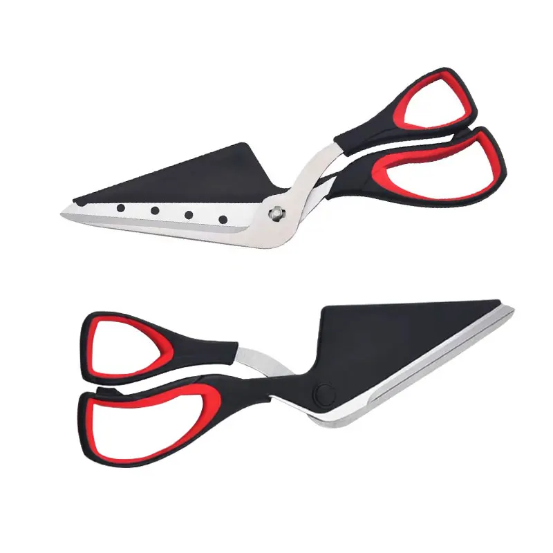 Multi-functional stainless steel pizza cutter slicer pizza cutter scissors