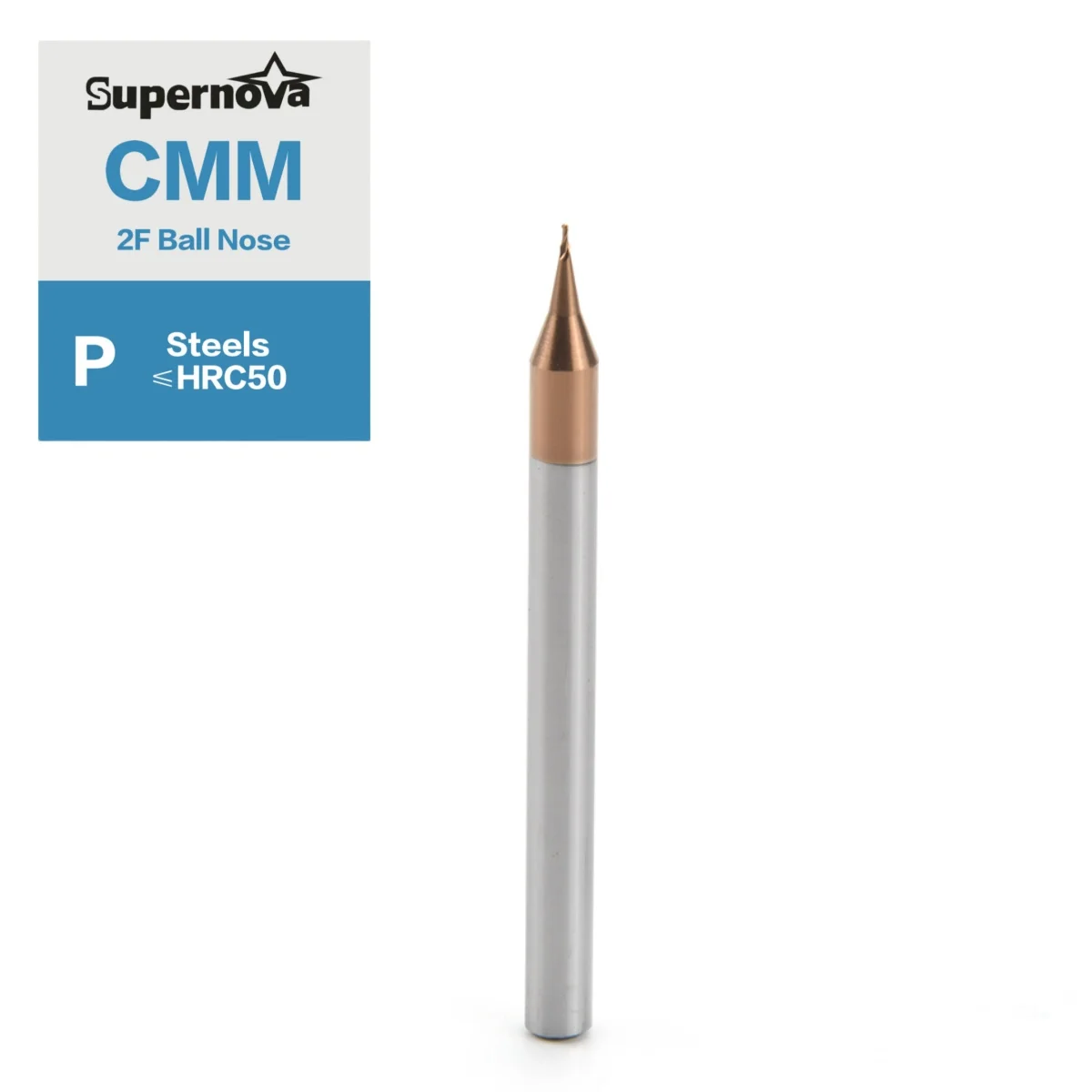 High Precision Machining Design Ball Nose 2 Flute R0.15*50 Precision Solid Carbide End Mills for Machining of Metal Grooves