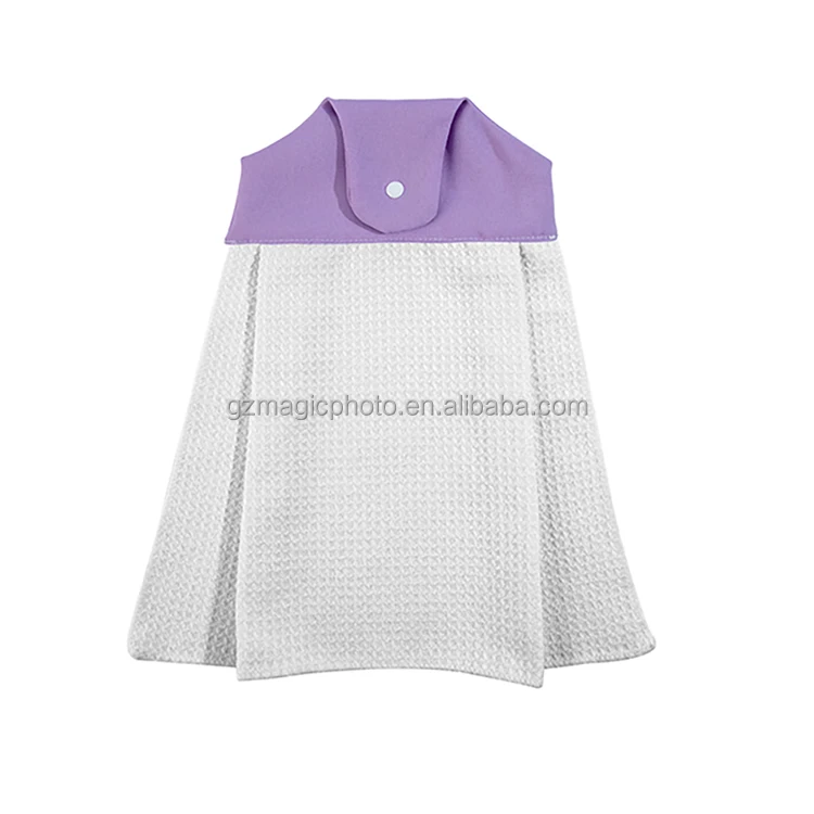 Personalized Sublimation 100% Polyester Microfiber Hanging Kitchen Hand Tea Towel