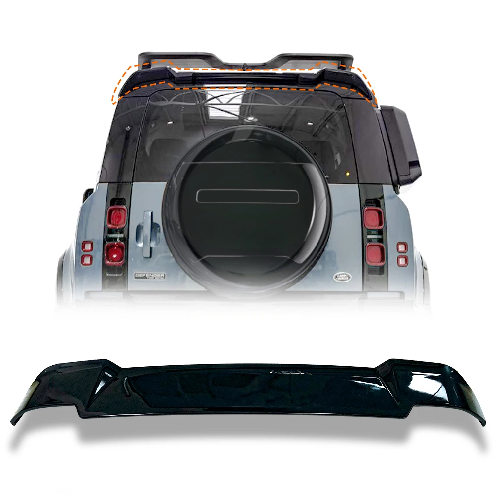 Задний спойлер багажника крыло губ хвост отделка глянцевый черный для 2020 LAND ROVER защита ABS Авто наружный Молдинг