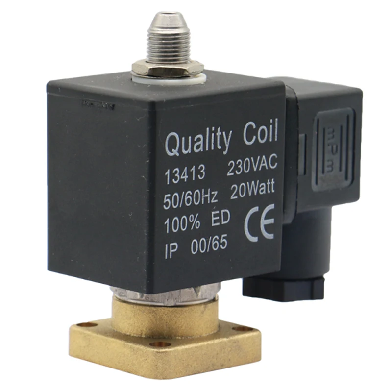 Factory Price 3/2 Way Direct Acting Mini Brass Solenoid Valve For Air Compressor