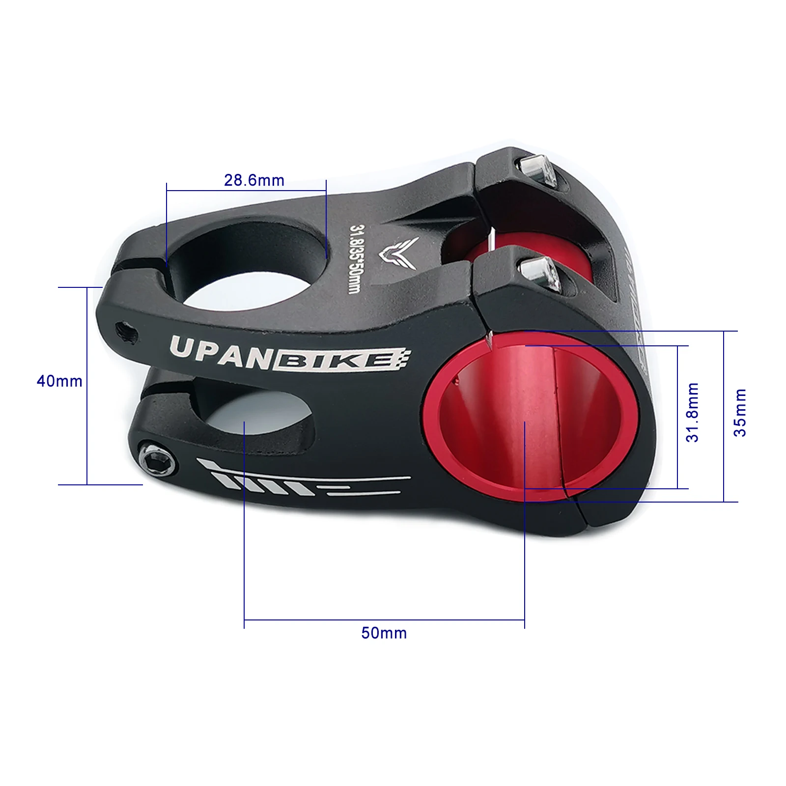 UPANBIKE Bike Parts 31.8mm 35mm Mountain Bicycle 50mm Length Camouflage Handlebar Short Stem