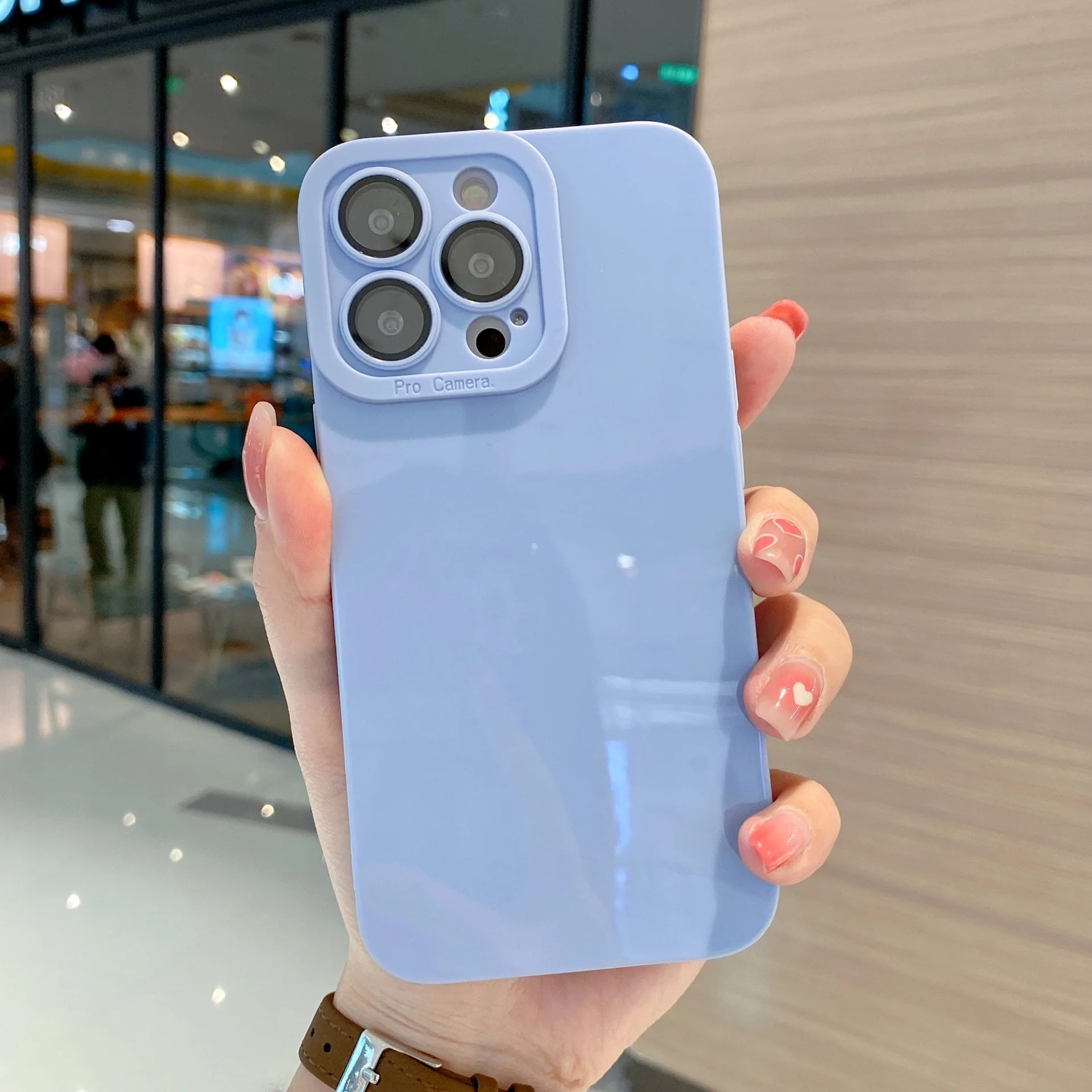 2022 new trend mobile phone case solid color soft shell all-inclusive protective cover for iphone case