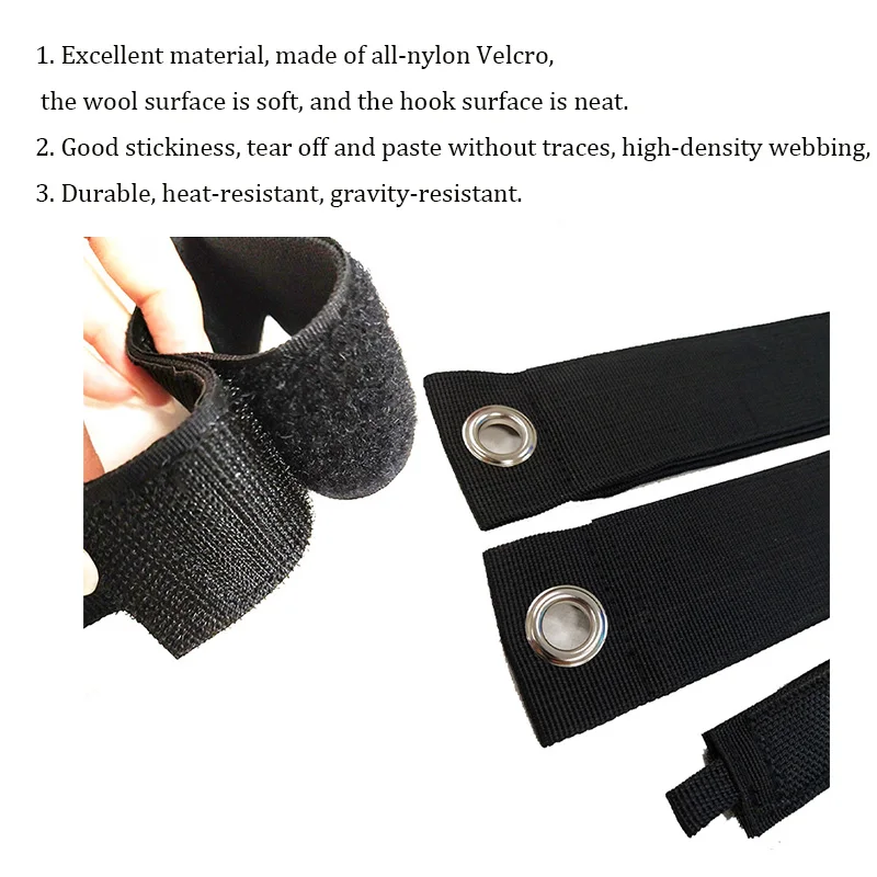 Factory Price Heavy-Duty Hook and Loop Cable Strap for Garage Organization and Storage Strap Stroller Strap
