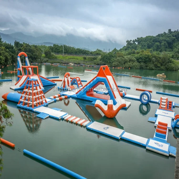 Inflatable Floating Water Park Inflatable Sea Aqua Platform/Inflatable Lake Park For Sale