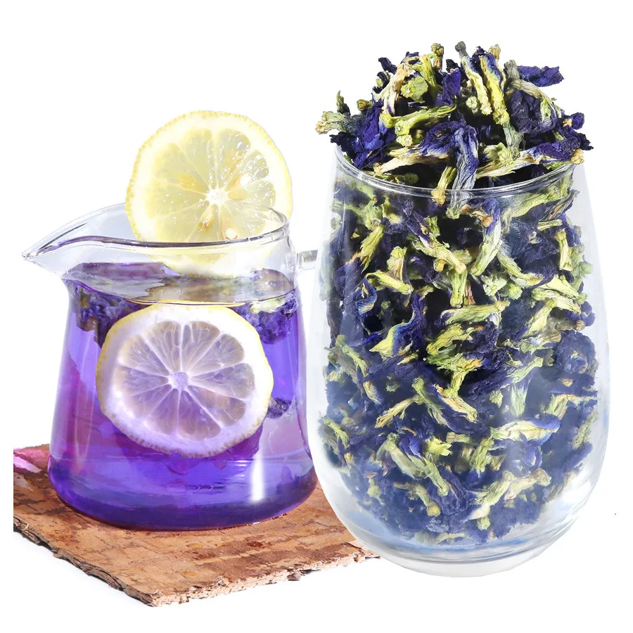 High Quality Customized organic natural dry blue butterfly pea tea dried butterfly pea flowers