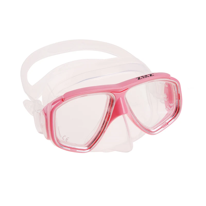 Прозрачная силиконовая маска для подводного плавания