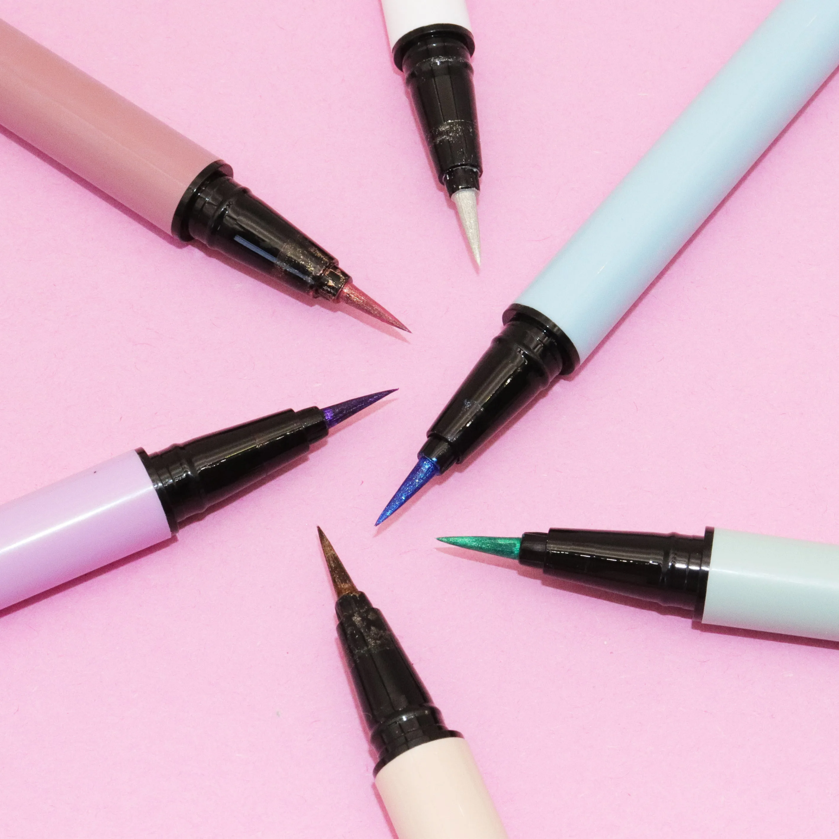 6 Colors Pearl Eyeliner Metallic Eyeliner Pencil Glitter Eyeliner for Women