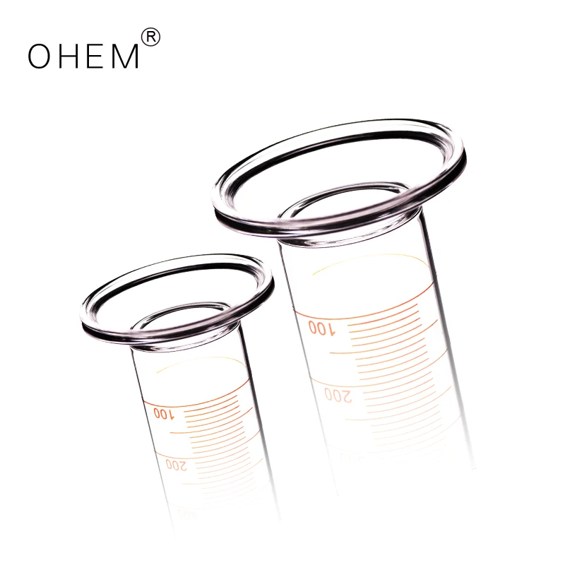laboratory use Thickened transparent 2000ml Pyrex Glass Measuring Cylinder