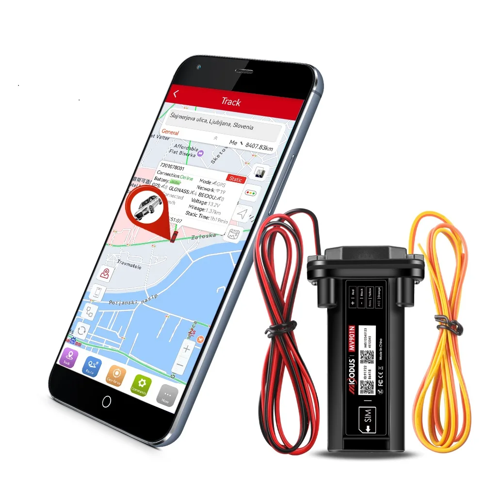 Gps-трекер Micodus mv901мотоциклетный MV901N Устройство отключения подачи топлива вибрации автомобильная Gsm-система сигнализации с программной платформой
