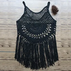 2021 Sexy Women Swimwear Fringe Tassel Tunic Bathing Suit Cover Up Beachwear