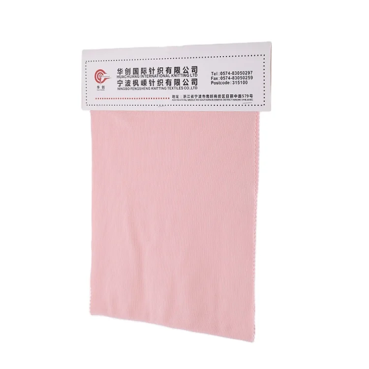 
Wholesale Customized 48%Poly 48%Rayon 4%Spandex So Soft Stretch Rib Fabric For Shirt Blouses Dress 