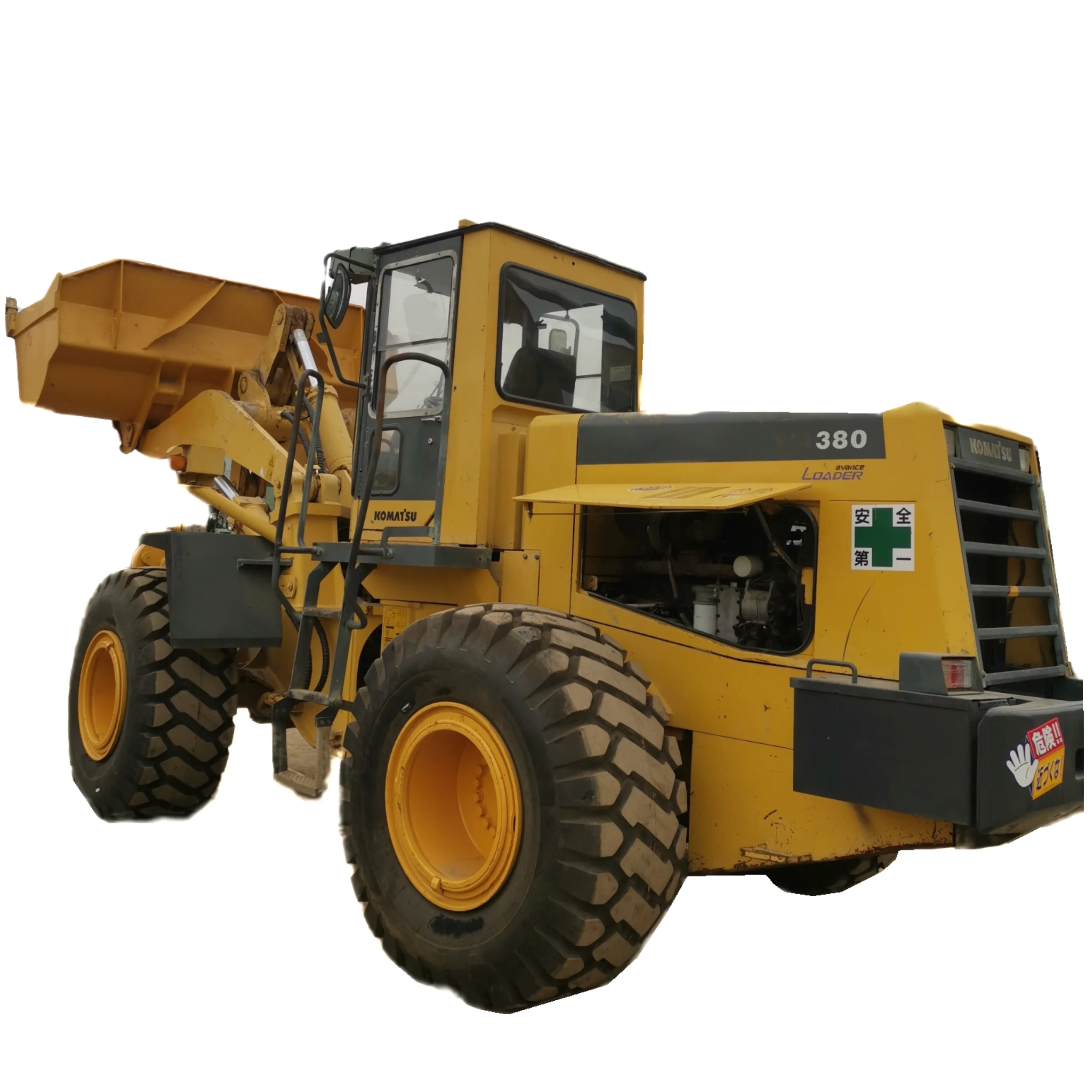 Хорошее состояние строительная машина komatsu 16-тонный колесный погрузчик Komatsu WA380-3 б/у WA380