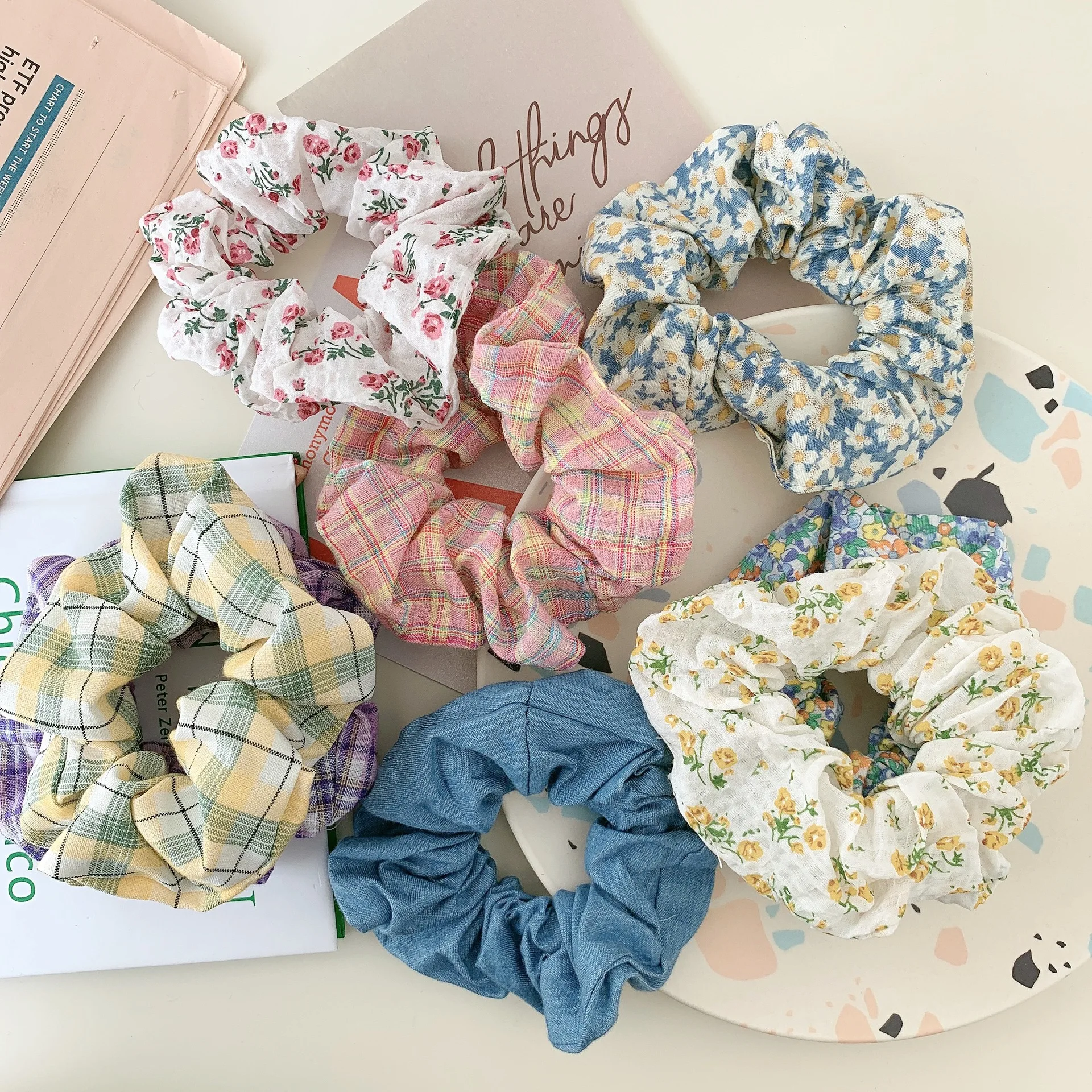 JUHU 2021 cute  hair rope Tie Color Plush girls hair accessories Jewelry Wholesale hair accessory women girls