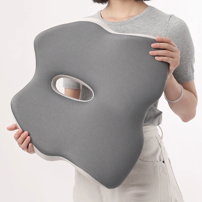 China Manufacturer Adult Auto Drivers Memory Foam Orthopedic Coccyx Car Seat Cushions With Strap