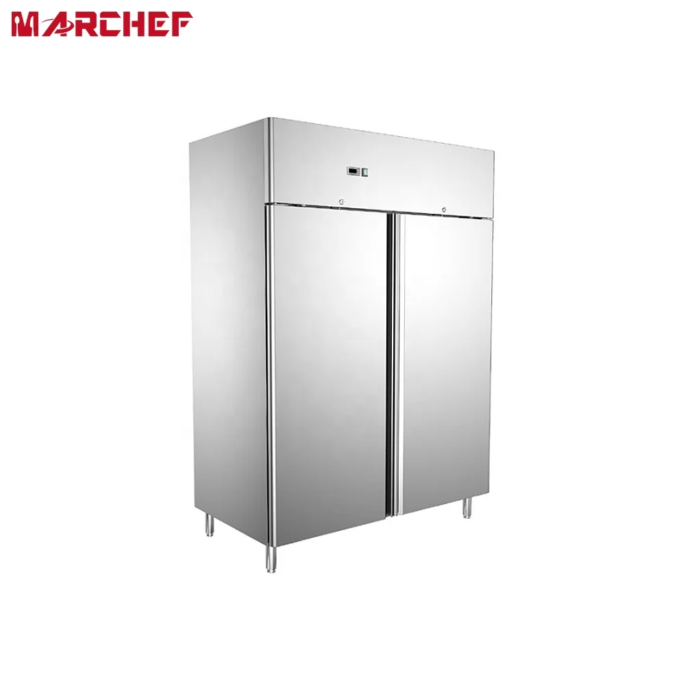 CE professional restaurant stainless 2 door beverage commercial refrigeration equipments