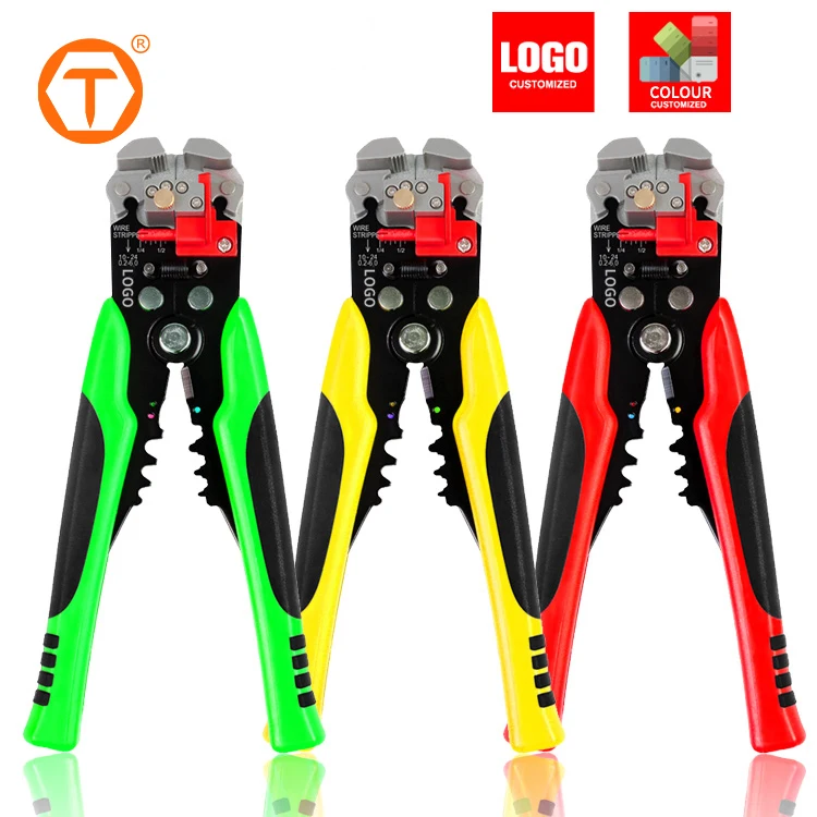multi-functional carbon steel hand wire stripper crimping tools set cable plier with cutter
