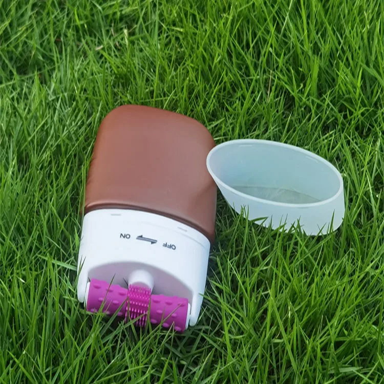 OEM cosmetic empty transparent plastic pet double roller ball package body massage cream bottle tube