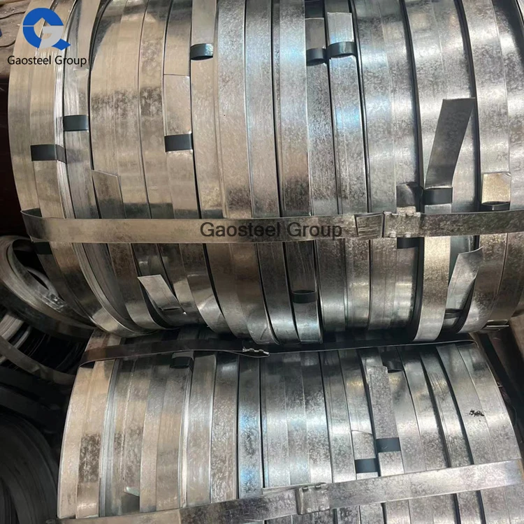 .5*175 Galvanized Steel Strips 0.55*165 Galvanized Steel Strip Tape Galvanized Steel Strapping With Holes