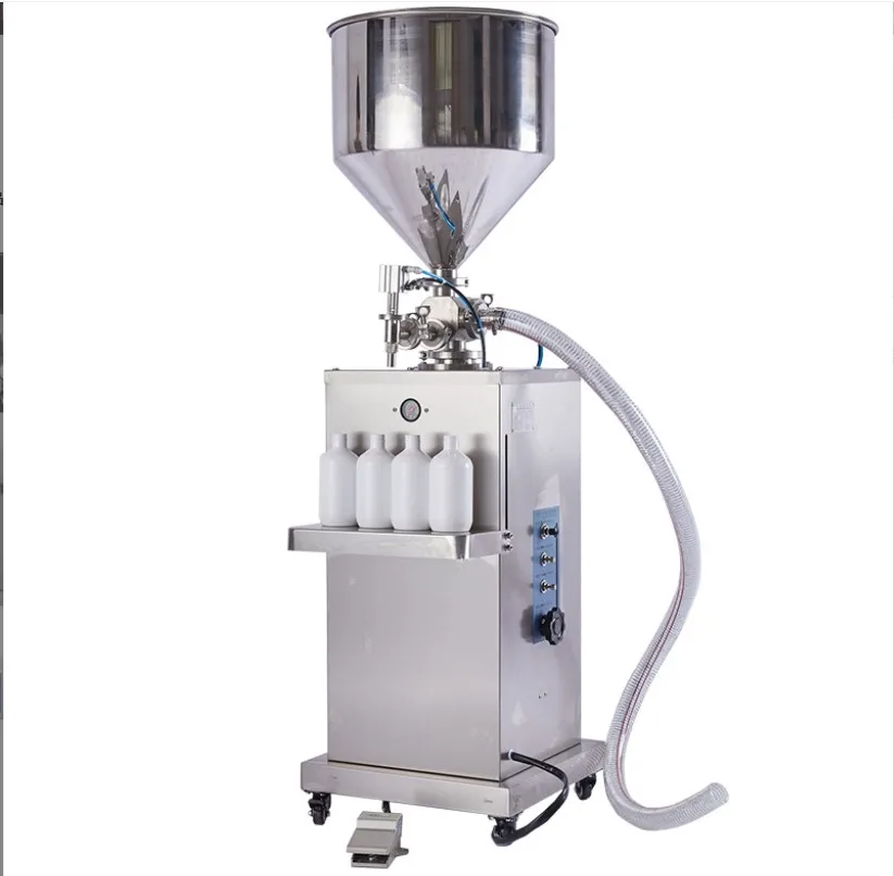 semi automatic pneumatic Vertical filling machine for liquid paste