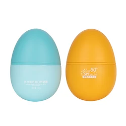 Empty sunscreen duck egg private label plastic sunscreen stick container 50ml squeeze pump sunscreen bottle