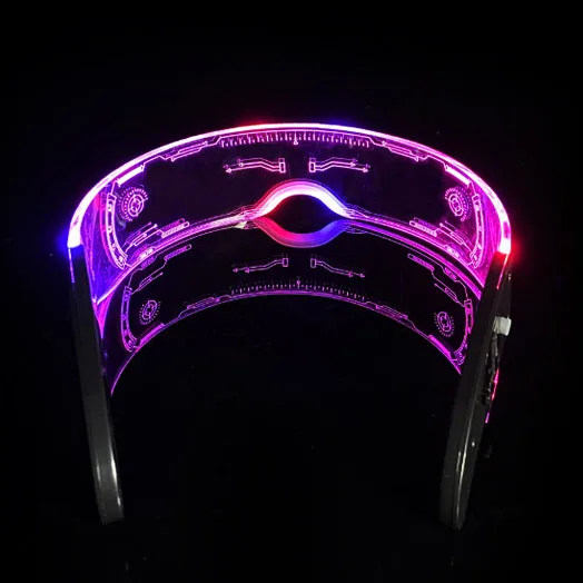 Party Luminous Halloween Decoration Costume Party Supplies Decoration Led Glasses Light Up DJ