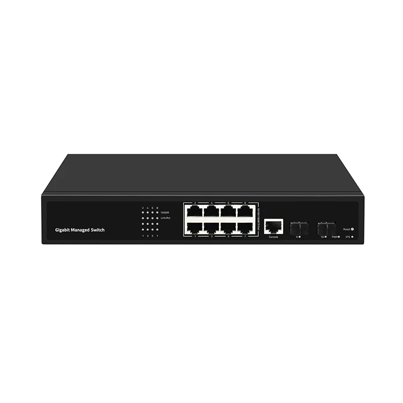 gigabit 8 ports CCTV Managed Network Ethernet Switch For Hikvision Ip Camera