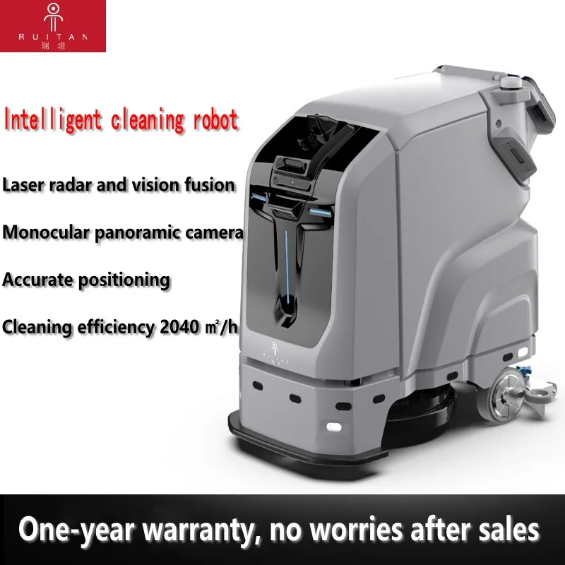 Driverless Intelligent Cleaning Robot Commercial Industrial Floor Washer Machine Mop Vacuum Sweeping Cleaning Robot