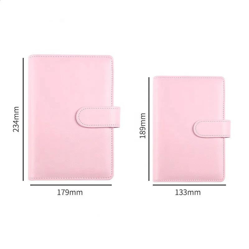 A5 A6 A7 Size Custom Organizer PU Leather Cover With Cash Envelopes Budget Binder
